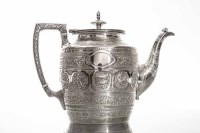 Lot 316 - LATE 19TH CENTURY ANGLO-INDIAN STYLE SILVER...