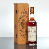 Lot 1027 - THE MACALLAN GRAN RESERVA 1981 Single Highland...