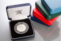 Lot 1786 - COLLECTION OF CASED SILVER PROOF COINS...