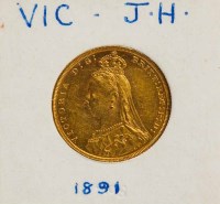 Lot 1794 - VICTORIAN FULL SOVEREIGN DATED 1891