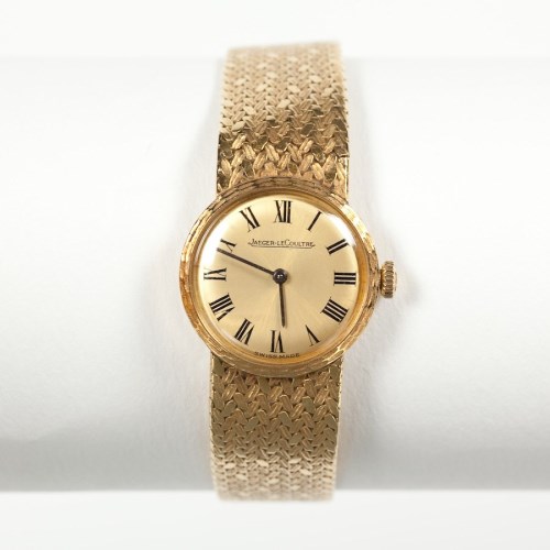 Lot 1613 - LADY'S EIGHTEEN CARAT GOLD JAEGER LE COULTRE...