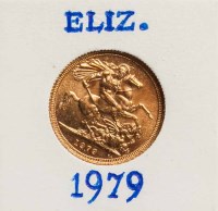 Lot 1812 - ELIZABETH II FULL SOVEREIGN DATED 1979