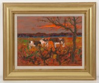 Lot 2135 - * DAVID MCLEOD MARTIN RSW RGI SSA, CATTLE AT...