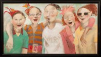 Lot 2138 - * CATRIONA MILLAR, THE AGENCY oil on canvas,...