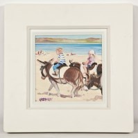 Lot 2166 - * LIN PUTTULLO, DONKEY RIDE oil on canvas,...