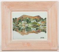 Lot 2167 - * LIN PUTTULLO, COTTAGES AT BALMAHA oil on...