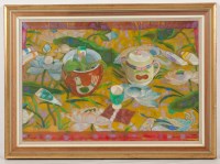 Lot 2194 - * NEIL CLARK (SCOTTISH 1928 - 2014), THE GREEN...