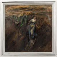 Lot 2276 - * ERIC YOUNG, FEMALE STUDY oil on canvas,...