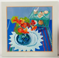 Lot 2277 - * BEL MCCOIG, STILL LIFE WITH CAKE STAND...