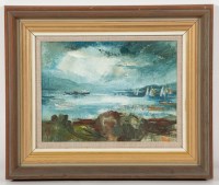 Lot 2287 - * JAMES WATT RGI, LAST FERRY oil on board,...