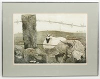Lot 2339 - * BARBARA ROBERTSON, LASHING STONE lithograph...