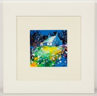 Lot 2347 - MARTIN OATES, GREEN ROOF ARGYLL oil on board,...