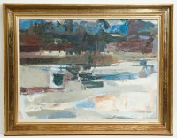 Lot 2353 - * NONI MCCRONE, WINTER POND oil on board,...
