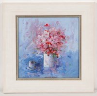Lot 2428 - ELINOR EVANS, IN THE PINK acrylic on canvas...