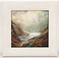 Lot 2436 - * JONATHAN SHEARER, CUMBRIA WATER II oil on...