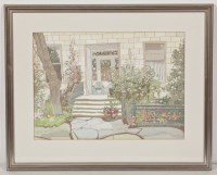 Lot 2452 - * JEAN FLEMING RSW, SEPTEMBER TERRACE gouache...
