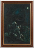 Lot 2162 - * PETER HOWSON OBE, STARRY, STARRY NIGHT oil...