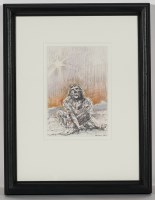 Lot 2167 - * PETER HOWSON OBE, LIBERATOR ink and...