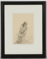 Lot 2175 - * PETER HOWSON OBE, MERCY SEAT pencil on paper,...