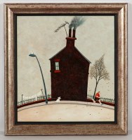 Lot 2190 - * VICKY MOUNT, OVER THE HILL oil on board,...