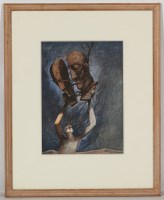 Lot 2195 - * JOHN BYRNE RSA, LIVING 1 mixed media on...