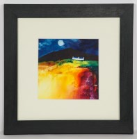 Lot 2285 - MARTIN OATES, NOVEMBER MOON, SKYE watercolour...