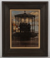 Lot 2335 - * JACK VETTRIANO OBE, BAND OF TOSSERS oil on...
