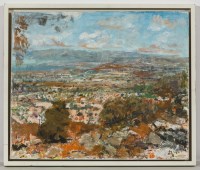 Lot 2392 - * ROY ABELL, DISTANT MUNROES oil on canvas,...