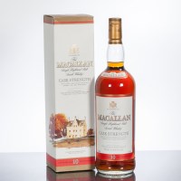 Lot 1088 - THE MACALLAN 10 YEAR OLD CASK STRENGTH Single...