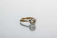 Lot 2119 - DIAMOND SOLITAIRE RING the brilliant cut...