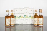 Lot 1213 - THE MACALLAN 10 YEAR OLD MINIATURES (4) 5cl,...