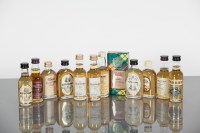 Lot 1214 - MINIATURE SELECTION (12) The Balvenie 10 y/o...