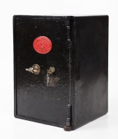 Lot 809 - VICTORIAN SAMUEL WITHERS & CO SAFE with brass...
