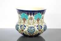 Lot 474 - BURMANTOFTS FAIENCE IZNIK JARDINIERE pattern...