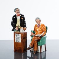 Lot 486 - ROYAL DOULTON FIGURES OF 'THE AUCTIONEER'...
