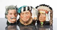 Lot 487 - THREE ROYAL DOULTON CHARACTER JUGS comprising...