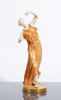 Lot 516 - ROYAL WORCESTER FIGURE OF A CLASSICAL FEMALE...