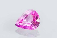 Lot 2160 - UNMOUNTED PEAR CUT PINK SAPPHIRE approximately...