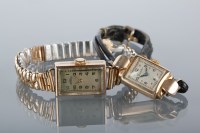 Lot 1585 - LADY'S ART DECO ARNEX WRIST WATCH the...