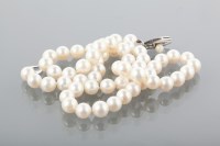 Lot 1688 - MIKMOTO PEARL NECKLACE formed by spherical...