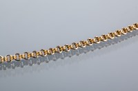 Lot 1749 - BELCHER LINK CHAIN NECKLACE unmarked, 43cm...