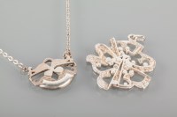 Lot 1762A - TWO UNUSUAL OLA GORIE SILVER PENDANTS of...