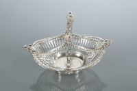 Lot 282 - GEORGE III SILVER BASKET makers mark for James...