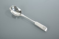 Lot 293 - SCOTTISH SILVER PRESERVE SPOON maker Peter...