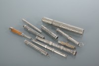 Lot 317 - COLLECTION OF SILVER RETRACTABLE PENCILS...