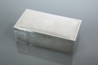 Lot 350 - SILVER CIGARETTE BOX maker John Rose,...