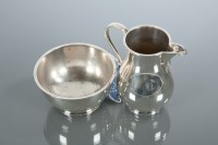 Lot 377 - SILVER SUGAR AND CREAM maker Tessiers Ltd...