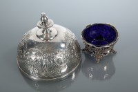 Lot 388 - EARLY VICTORIAN SILVER PIERCED SALT CELLAR...