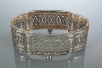 Lot 389 - 19TH CENTURY FRENCH PIERCED SILVER BASKET with...