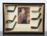 Lot 725 - GOLF INTEREST: TWO TOM MORRIS DISPLAYS with...